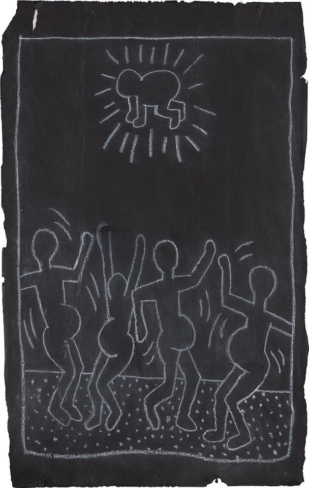 Subway Drawing by Keith Haring