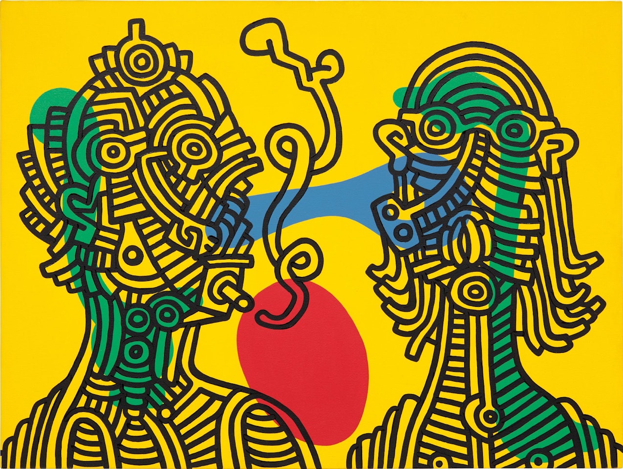 Keith and Julia by Keith Haring