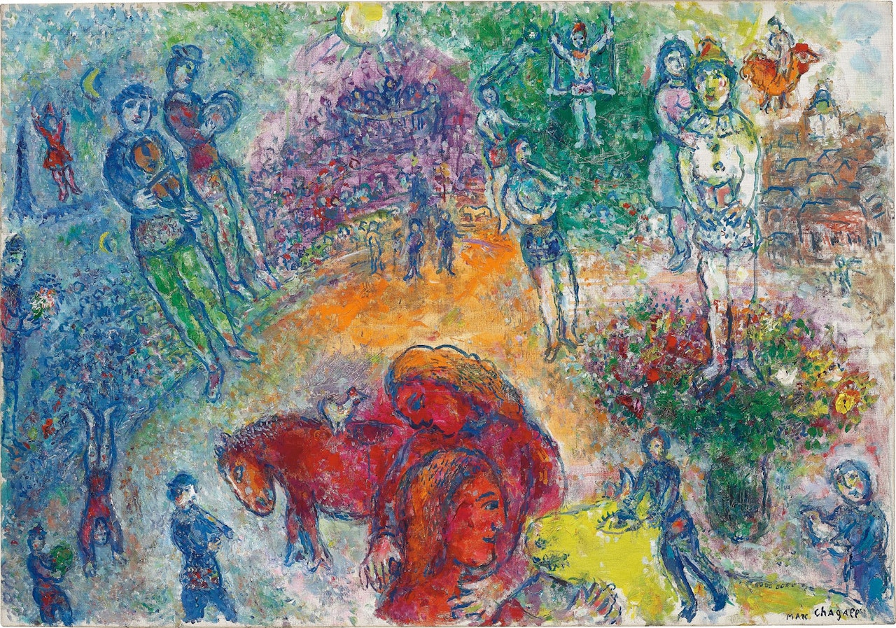 La joie au cirque by Marc Chagall