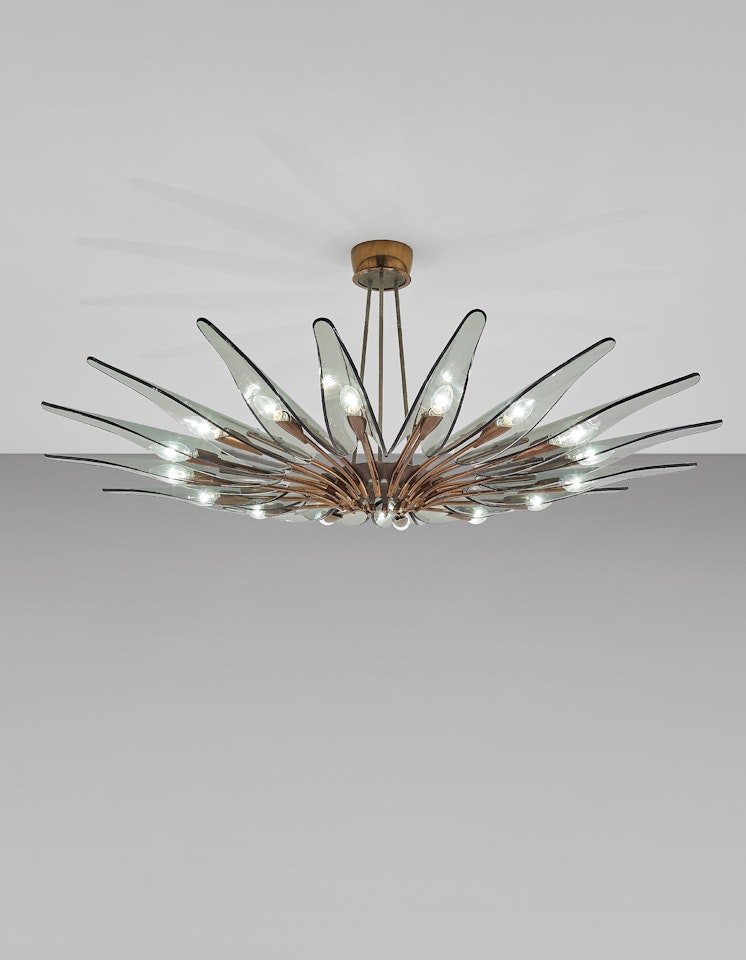 'Dahlia' sixteen-armed chandelier, model no. 1563 by Max Ingrand