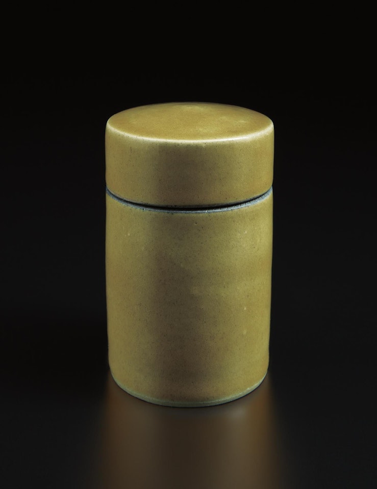 Lidded jar by Lucie Rie