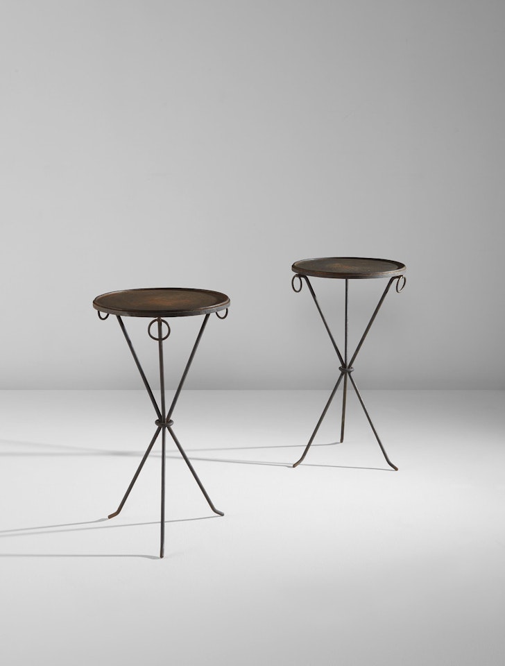 Pair of guéridons by Jean-Michel Frank