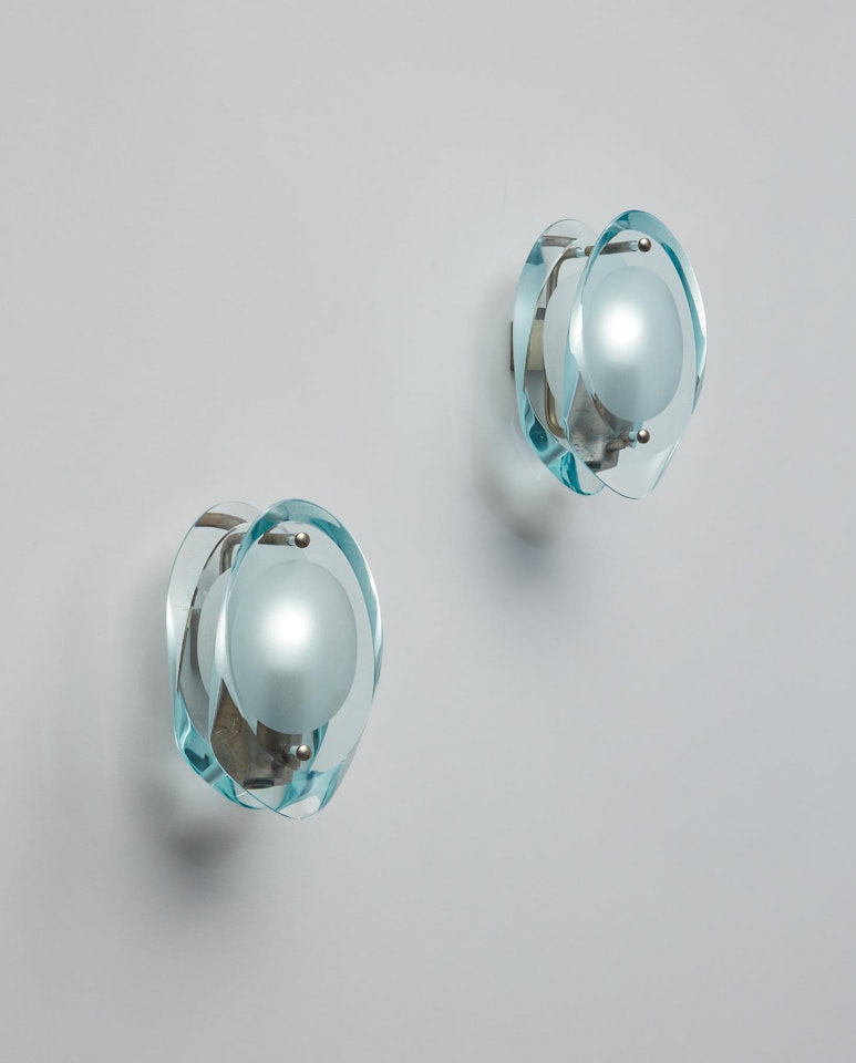 Pair of "Micro" wall lights, model no. 2093 by Max Ingrand