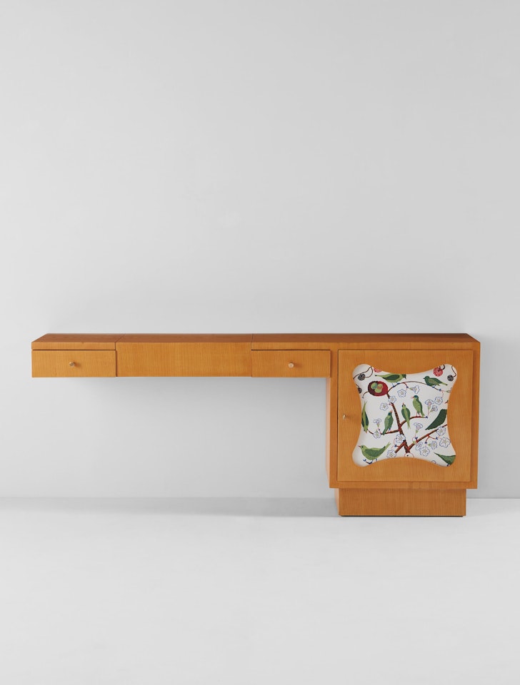 Wall-mounted "Trèfle" dressing table by Jean Royere