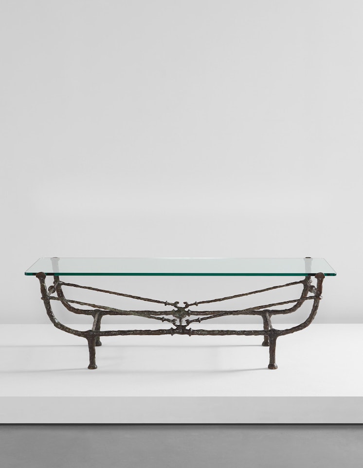 Table berceau, première version by Diego Giacometti
