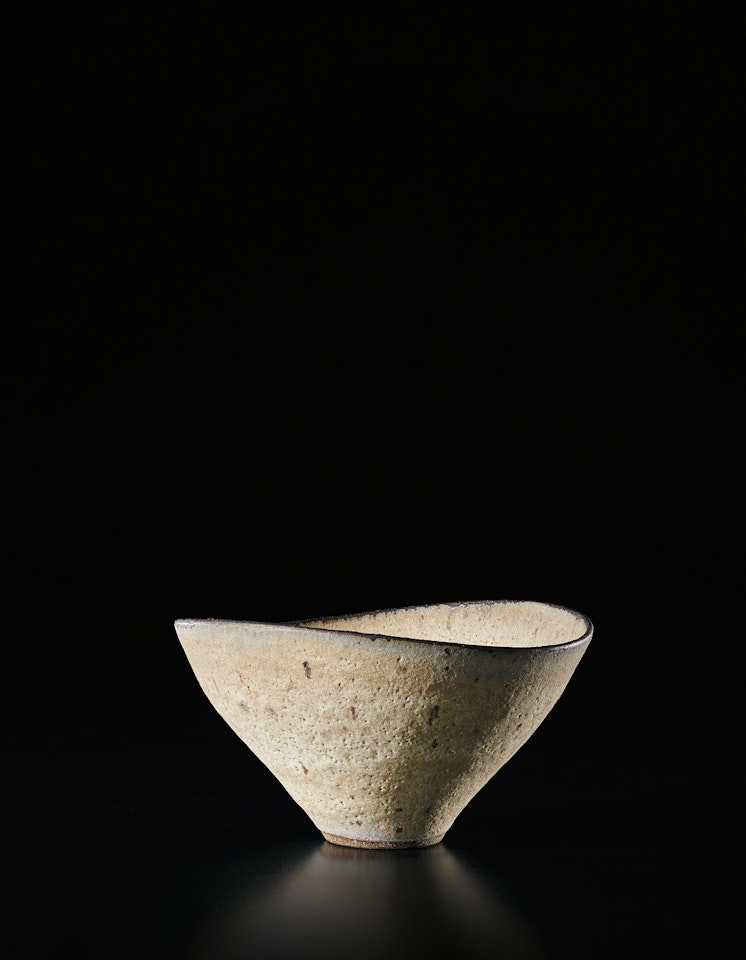 Oval bowl by Lucie Rie