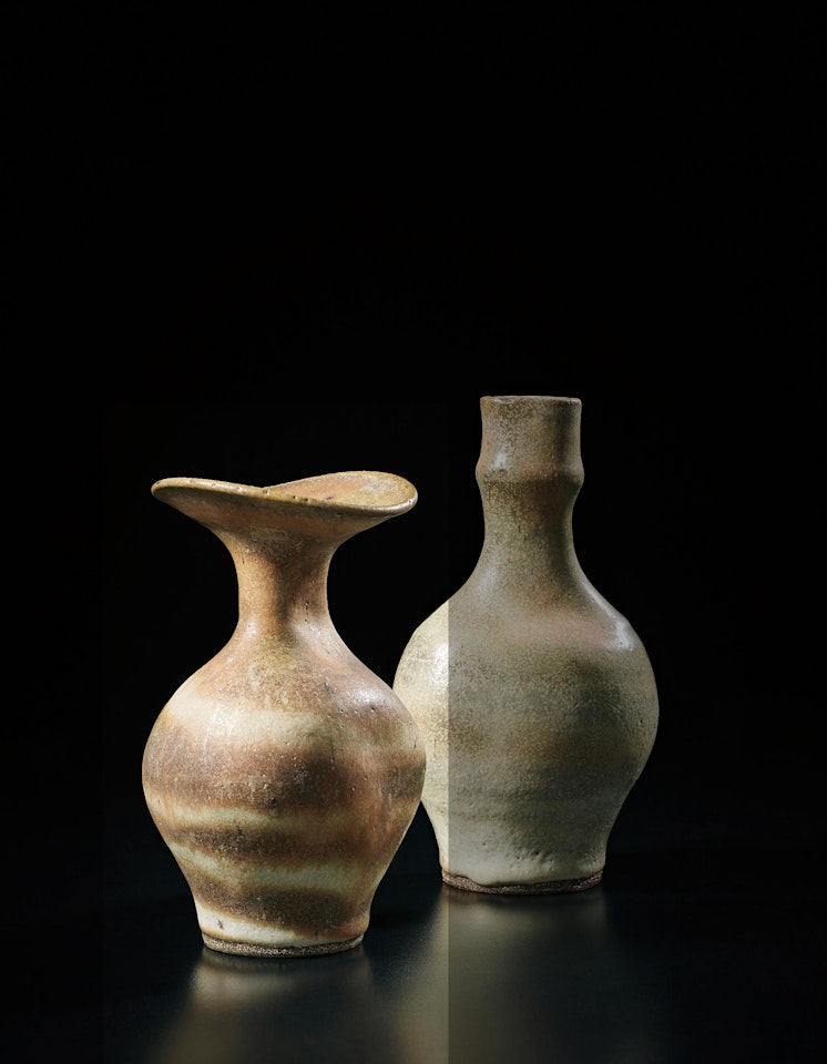 Vase with flaring lip by Lucie Rie