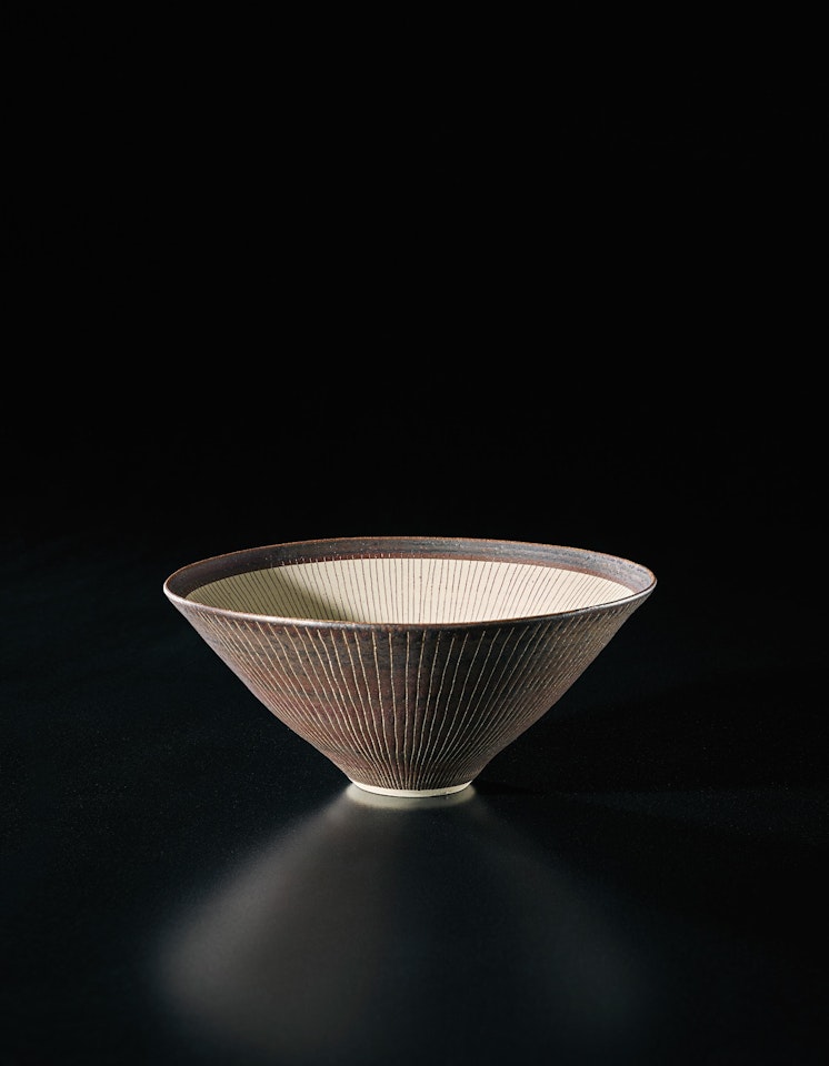 Conical bowl by Lucie Rie