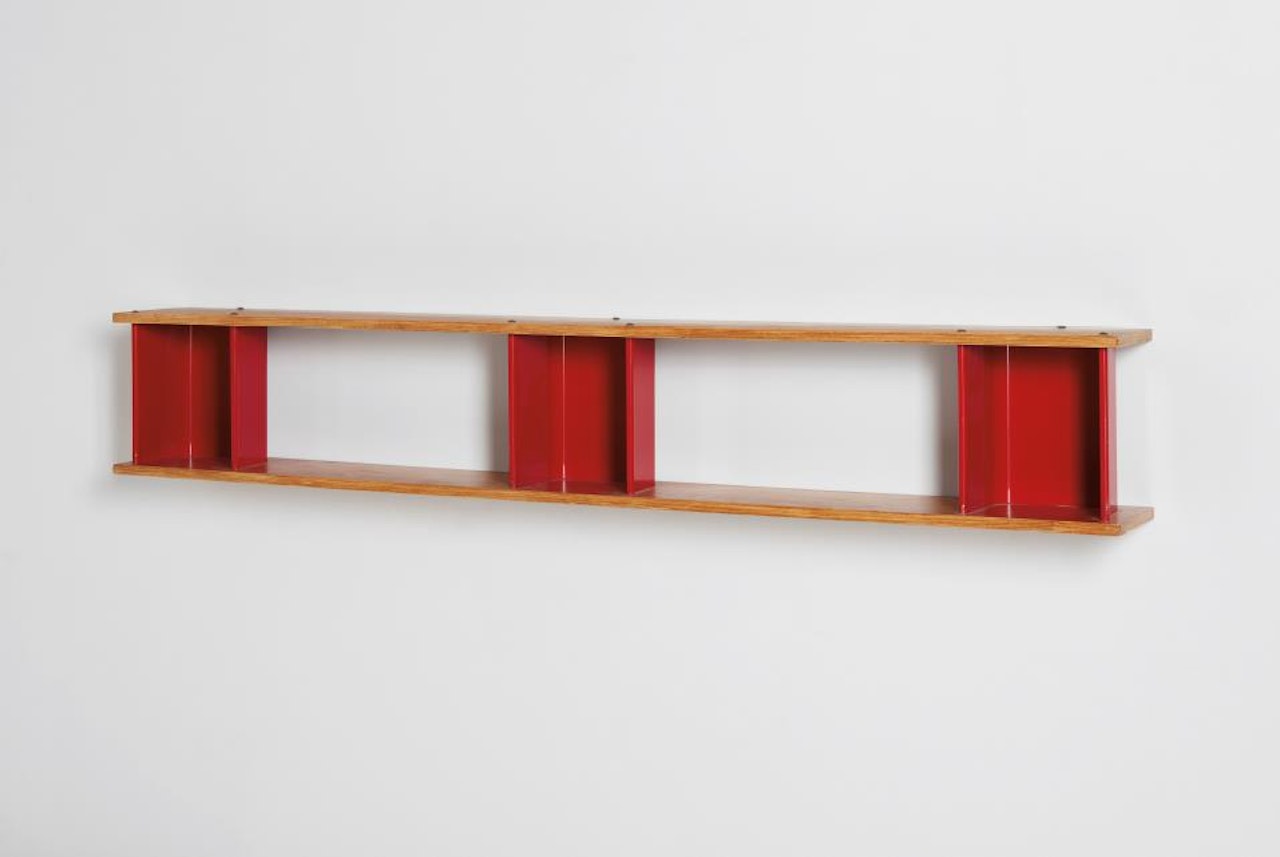 Wall-mounted shelf by Charlotte Perriand