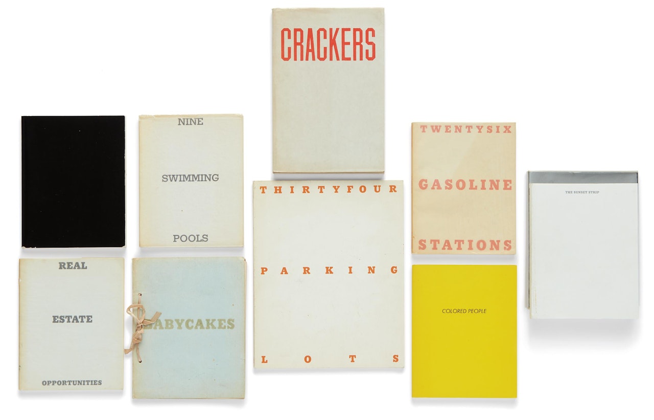 Selected artist's books by Ed Ruscha