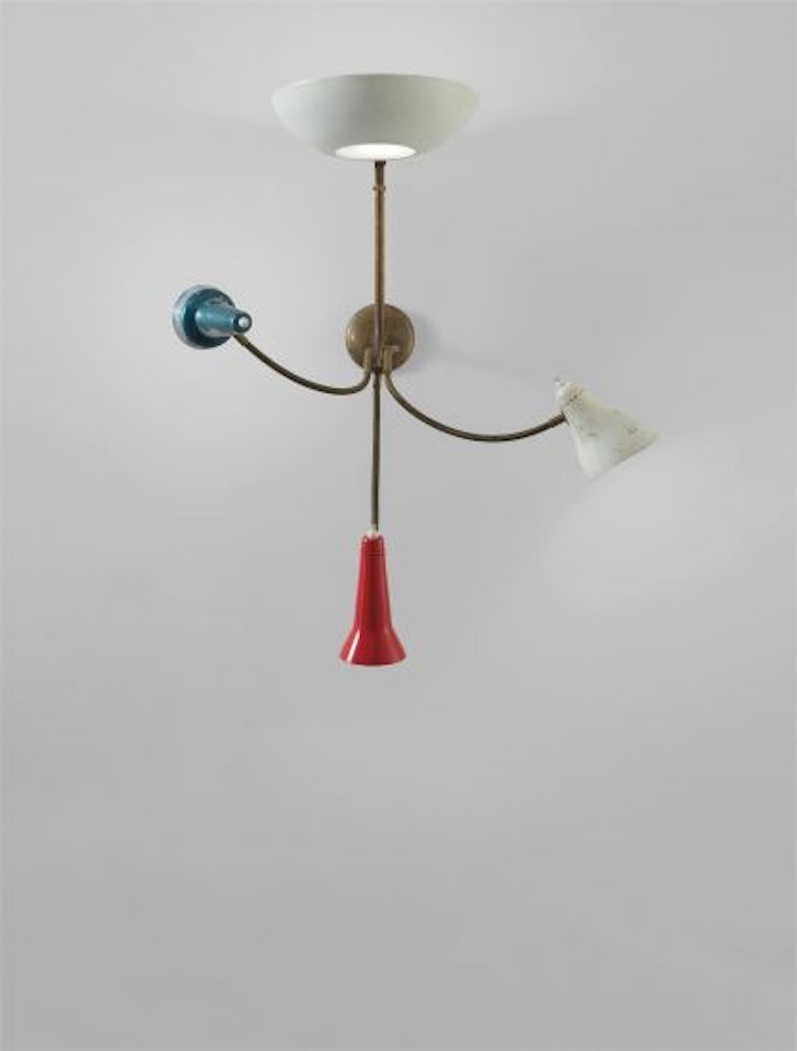 Rare adjustable wall light, model no. 179 by Gino Sarfatti