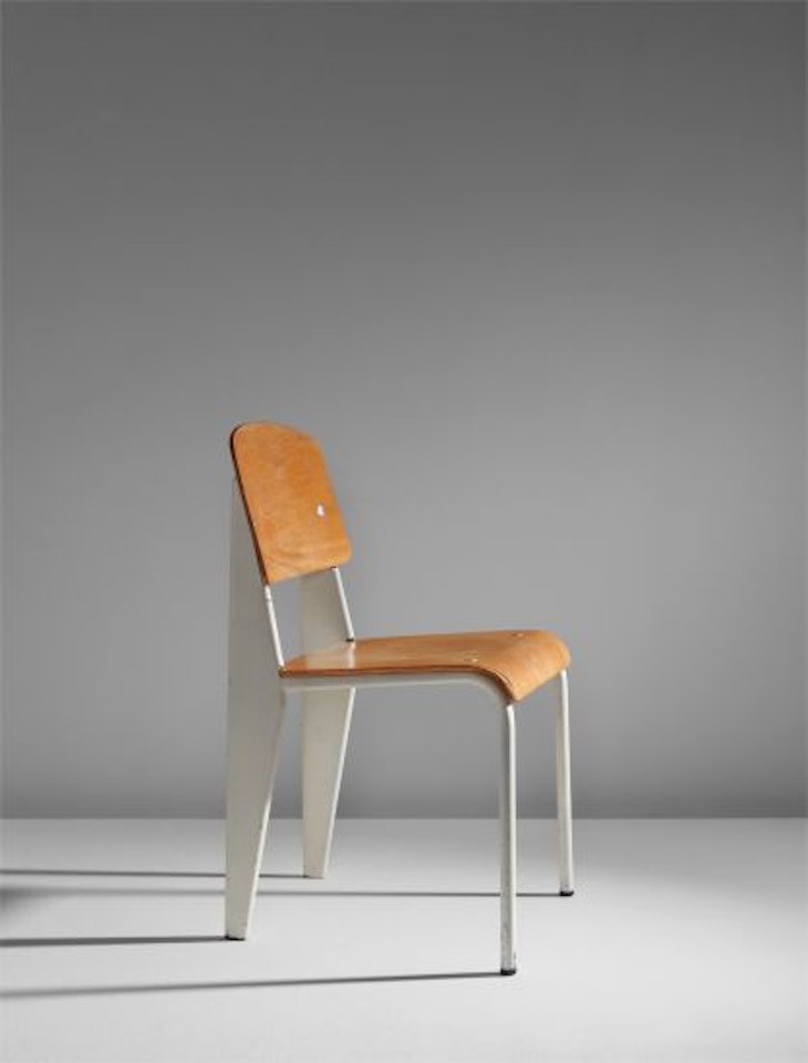 "Semi-metal" chair, model no. 305 by Jean Prouvé