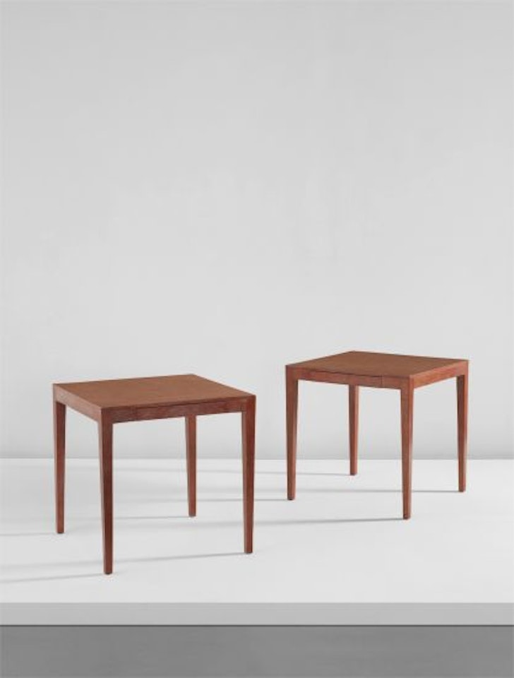Pair of occasional tables, from the École de Puériculture, Paris by Jean-Michel Frank