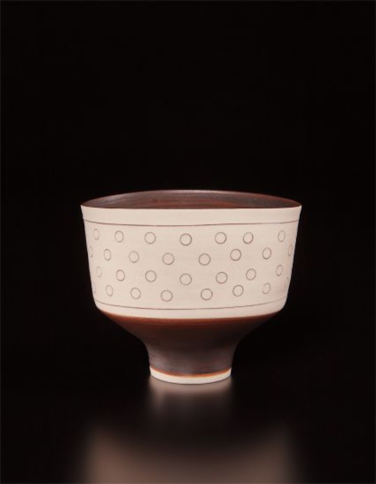 Oval bowl by Lucie Rie