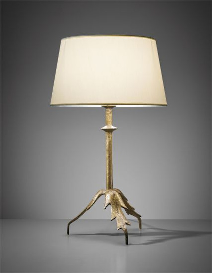 "Trépied à feuille" table lamp (first version) by Alberto Giacometti