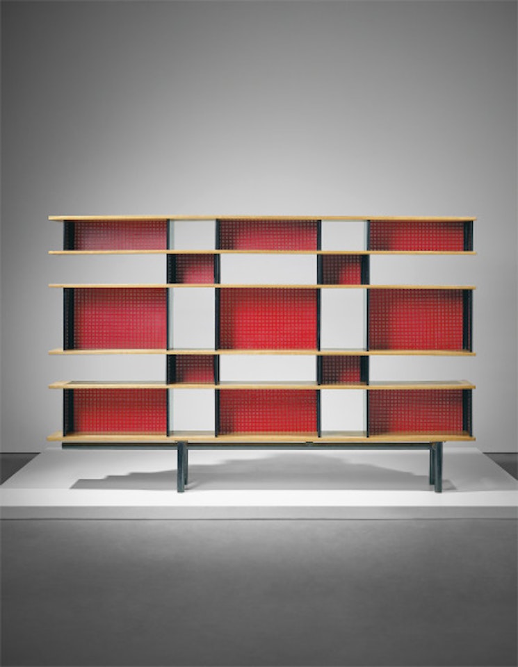 Important 'Antony' bookcase, designed for the Cité Universitaire, Antony by Charlotte Perriand