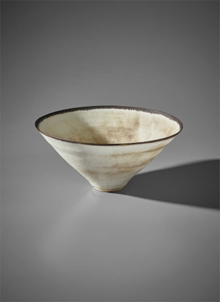 Conical bowl by Lucie Rie
