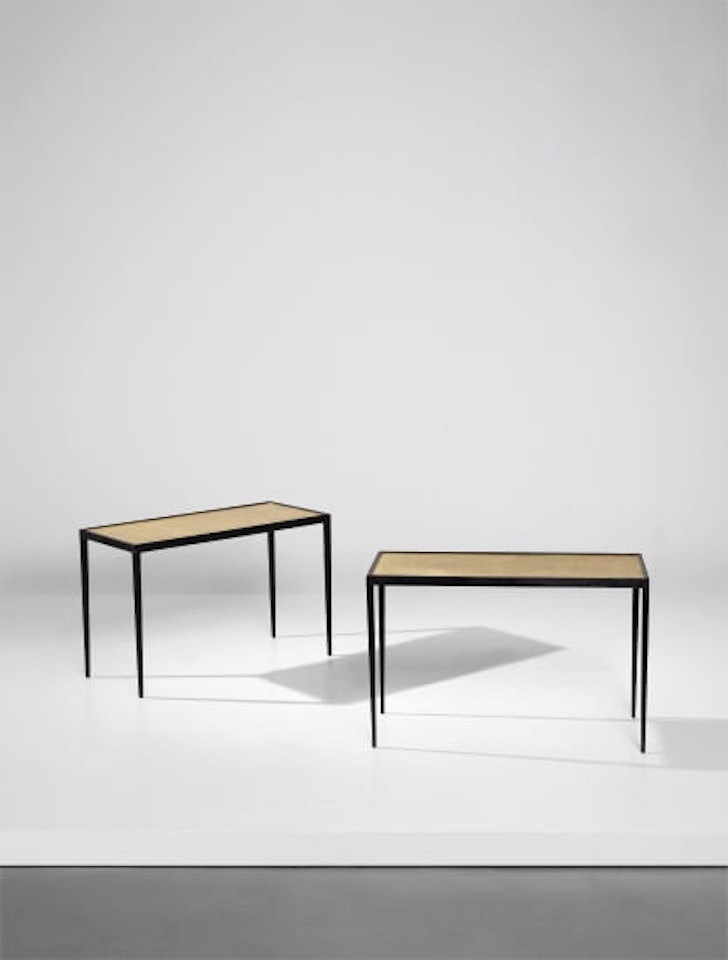 Pair of low tables by Jean-Michel Frank