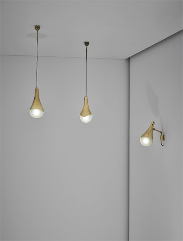 Adjustable wall light and pair of ceiling lights, model no. 1849 by Max Ingrand
