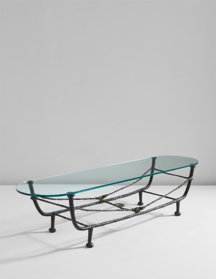 'Berceau' low table, first version by Diego Giacometti