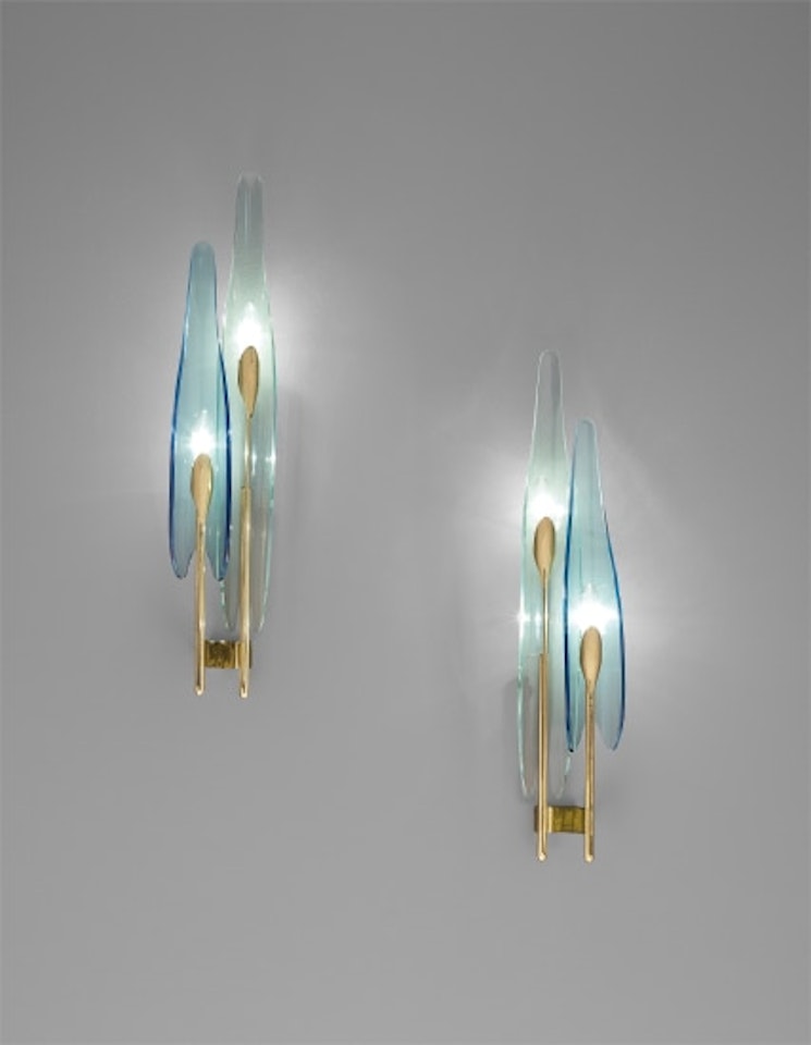 Pair of ‘Dahlia’ wall lights, model no. 1461 by Max Ingrand