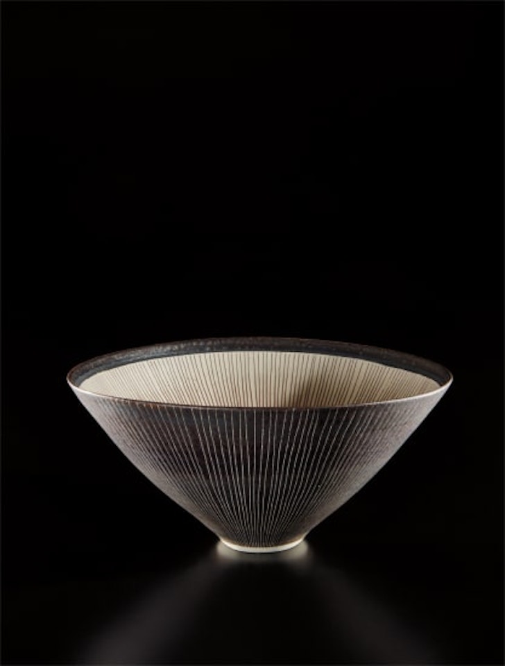 Conical bowl by Lucie Rie