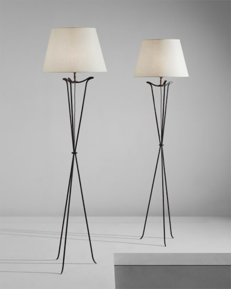 Pair of floor lamps by Jean-Michel Frank
