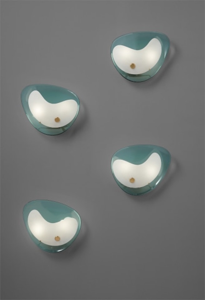 Set of four wall lights by Max Ingrand