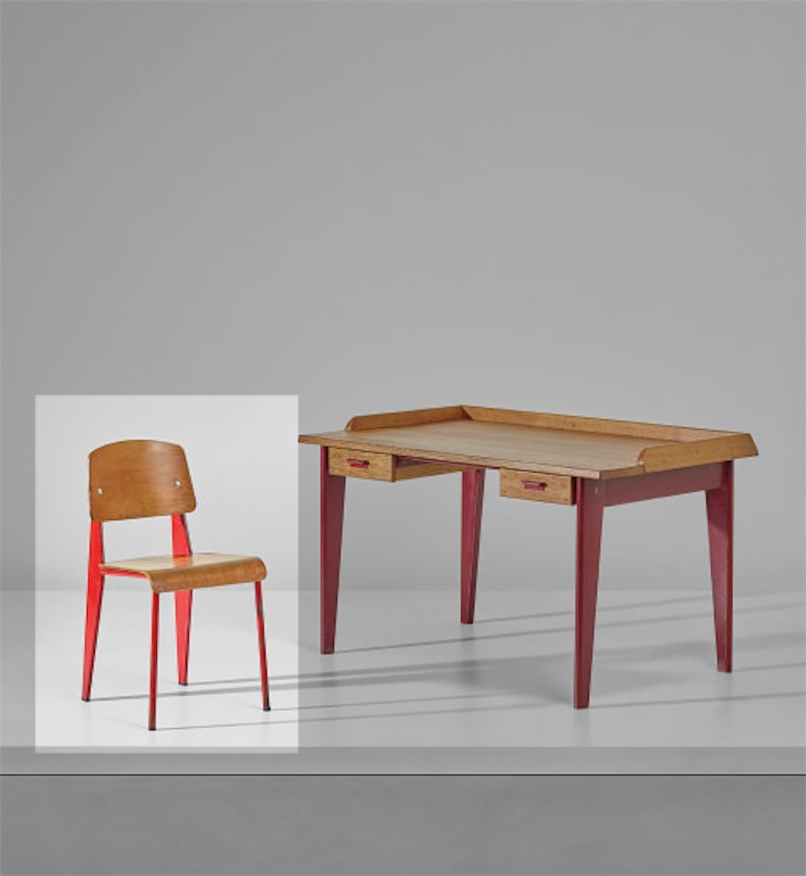 'Semi-metal' chair, model no. 305 by Jean Prouvé