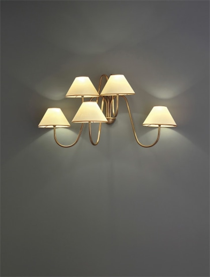 'Bouquet' five-armed wall light by Jean Royere