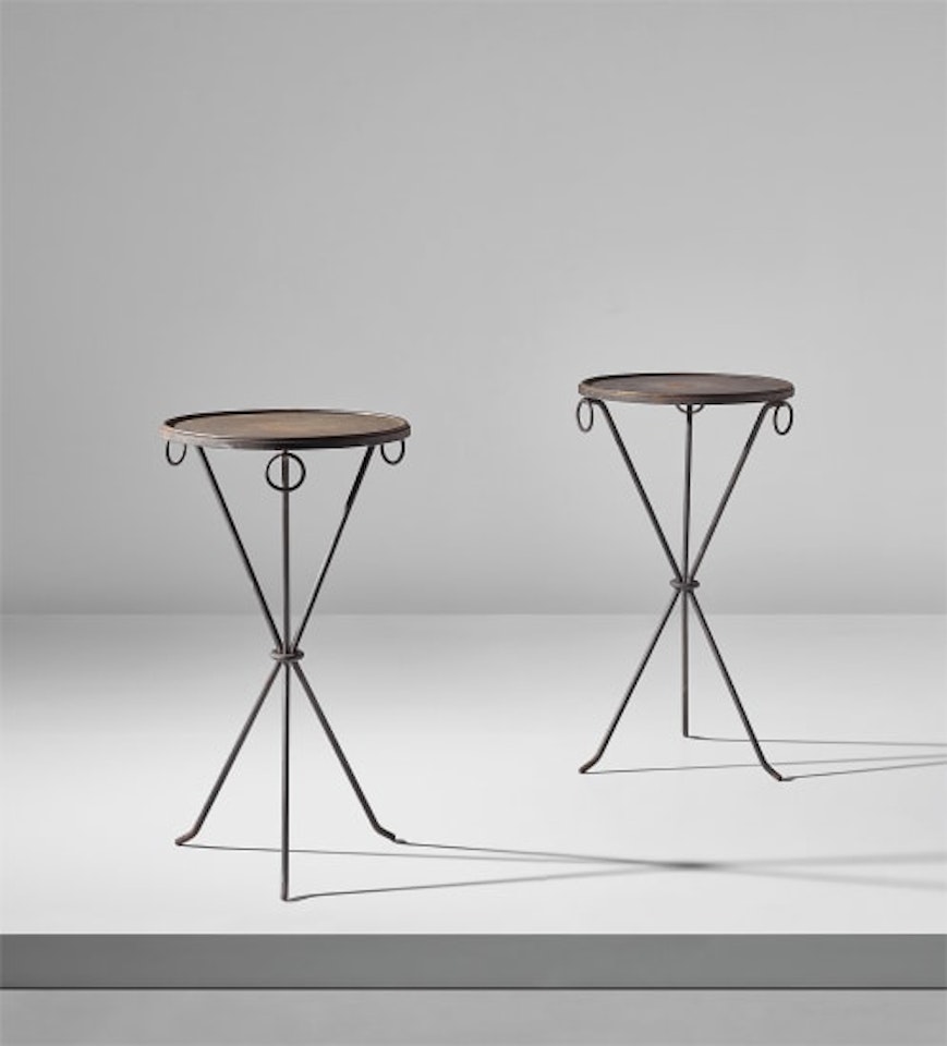 Pair of guéridons by Jean-Michel Frank