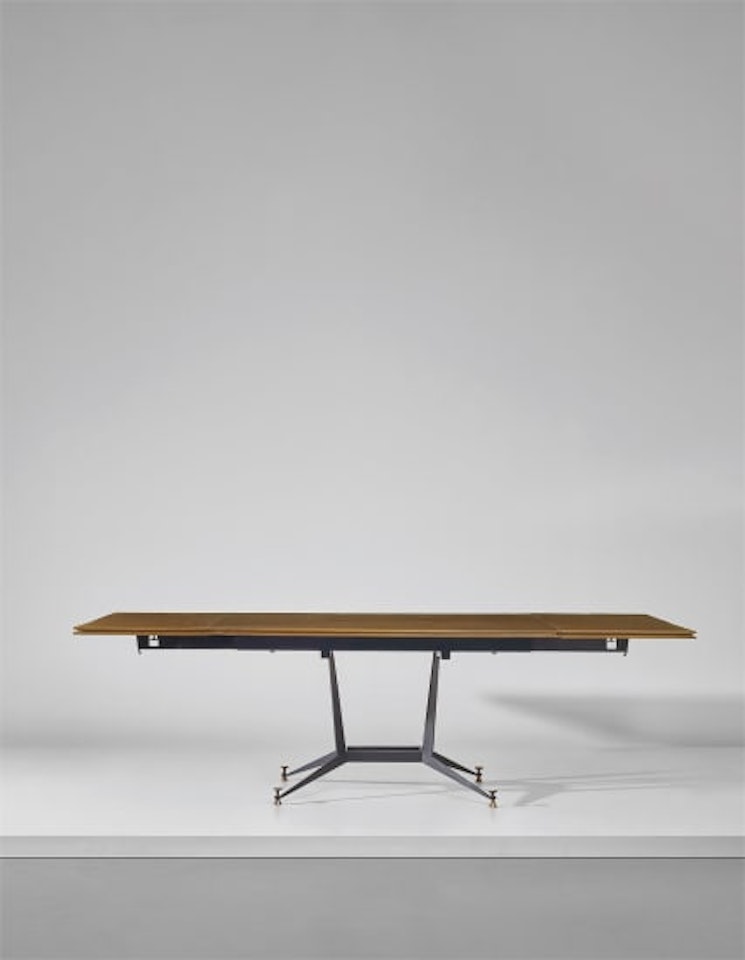 Rare extendable dining table, from an interior of an apartment block designed by the architect, Milan by Gio Ponti