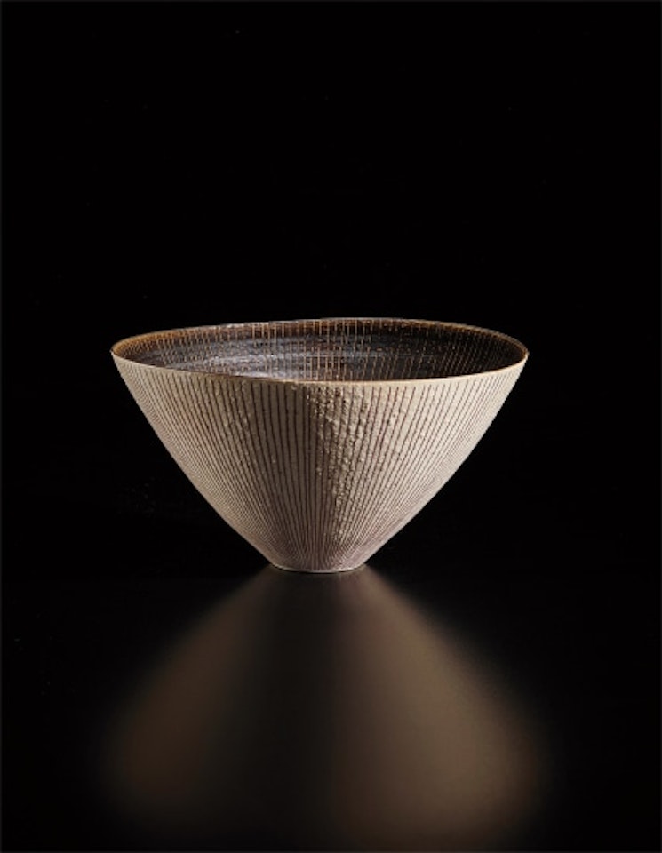 Conical bowl by Lucie Rie