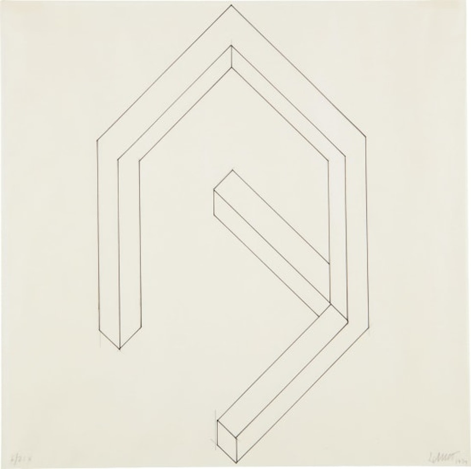 Incomplete Open Cube 6/21 by Sol LeWitt