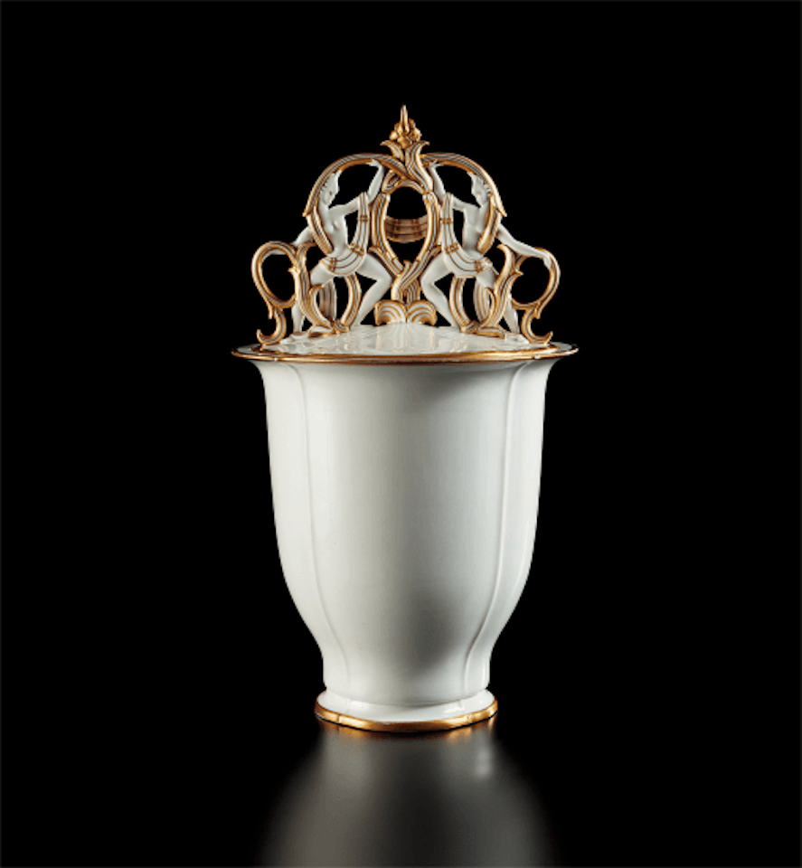 Large covered vase by Gio Ponti
