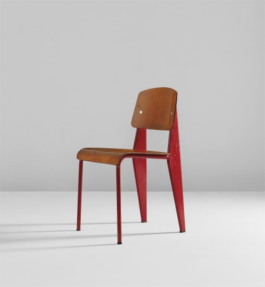 "Semi-metal" chair, model no. 305 by Jean Prouvé