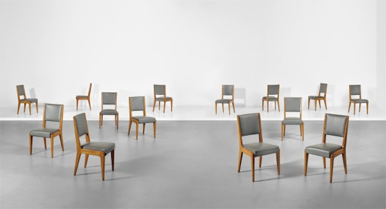 Set of fourteen dining chairs by Gio Ponti