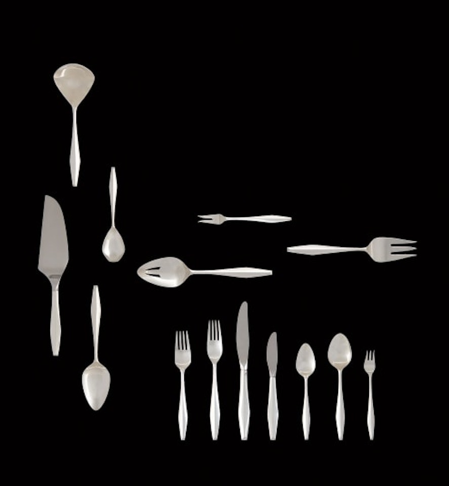 "Diamond" flatware service for twenty-four by Gio Ponti