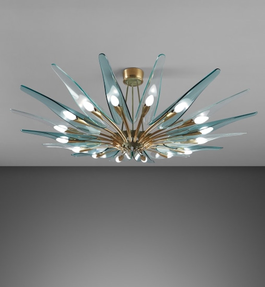 "Dahlia" ceiling light, model no. 1563 by Max Ingrand