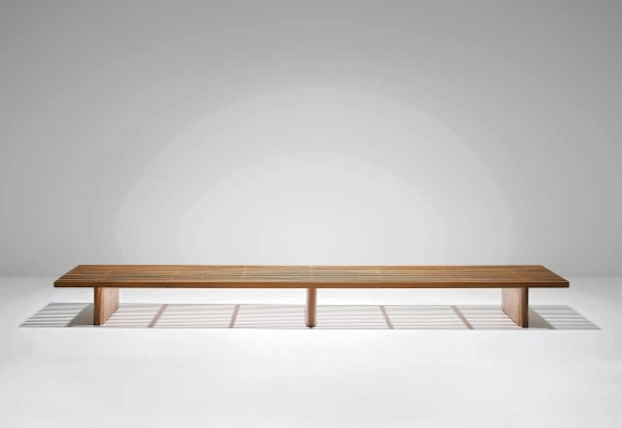 Large ‘Tokyo’ bench by Charlotte Perriand