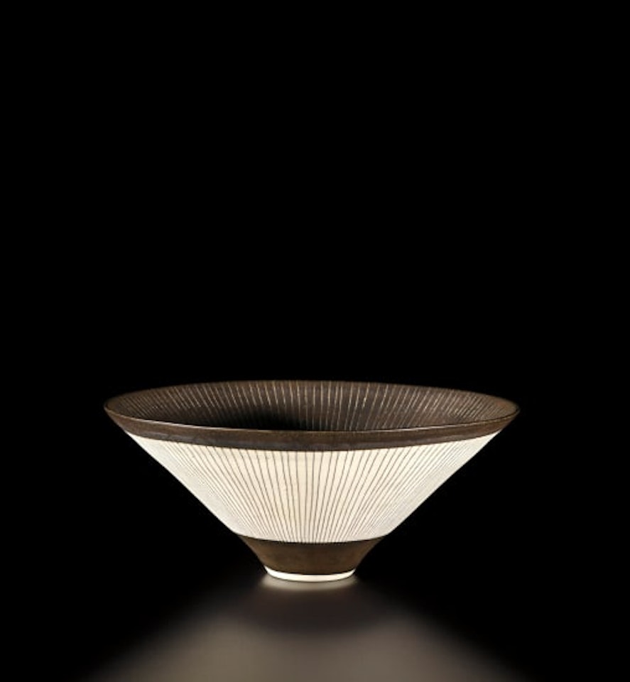Conical bowl by Lucie Rie