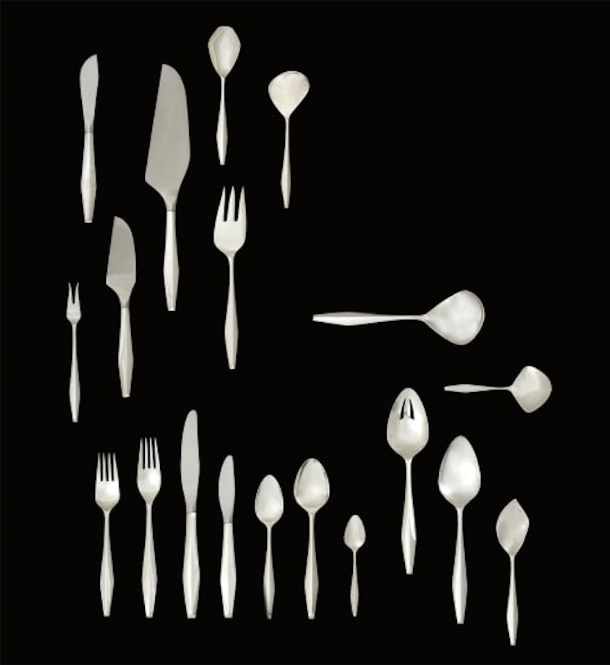“Diamond” flatware service for 24 by Gio Ponti