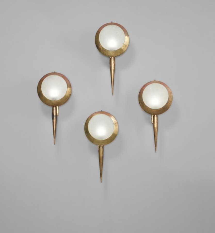 Set of four wall lights, model no. 2128 by Stilnovo