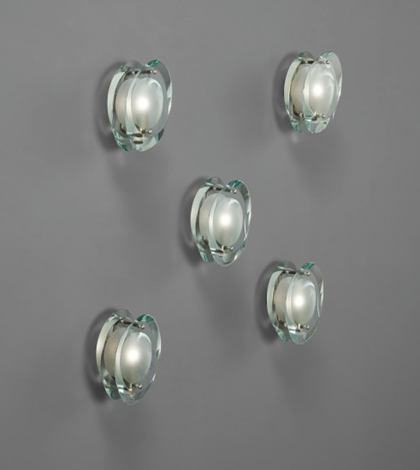 Set of five "Micro" wall lights, model no. 2093 by Max Ingrand
