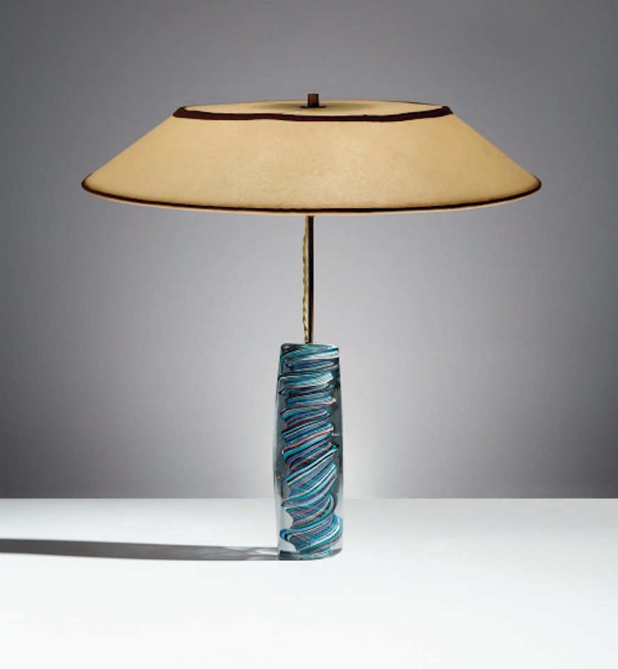 Rare table lamp by Paolo Venini