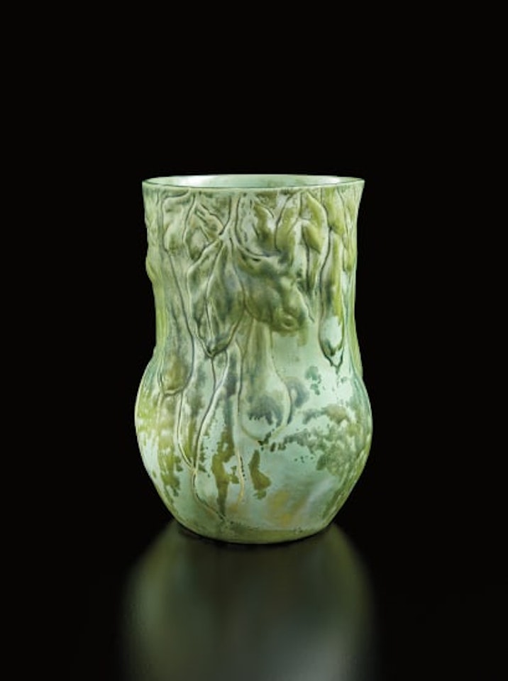 Vase with seed pods by Tiffany Studios