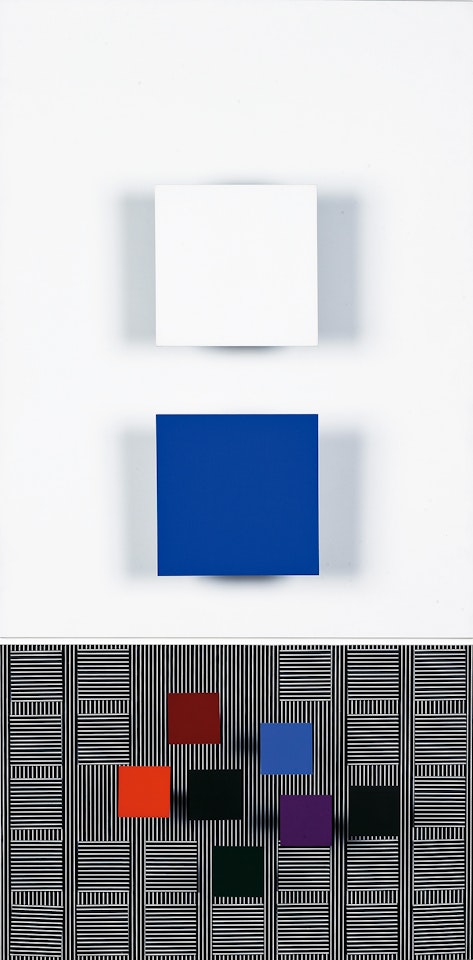 Azul Y Blanco Dominantes  藍色與白色的統治 by Jesus Rafael Soto