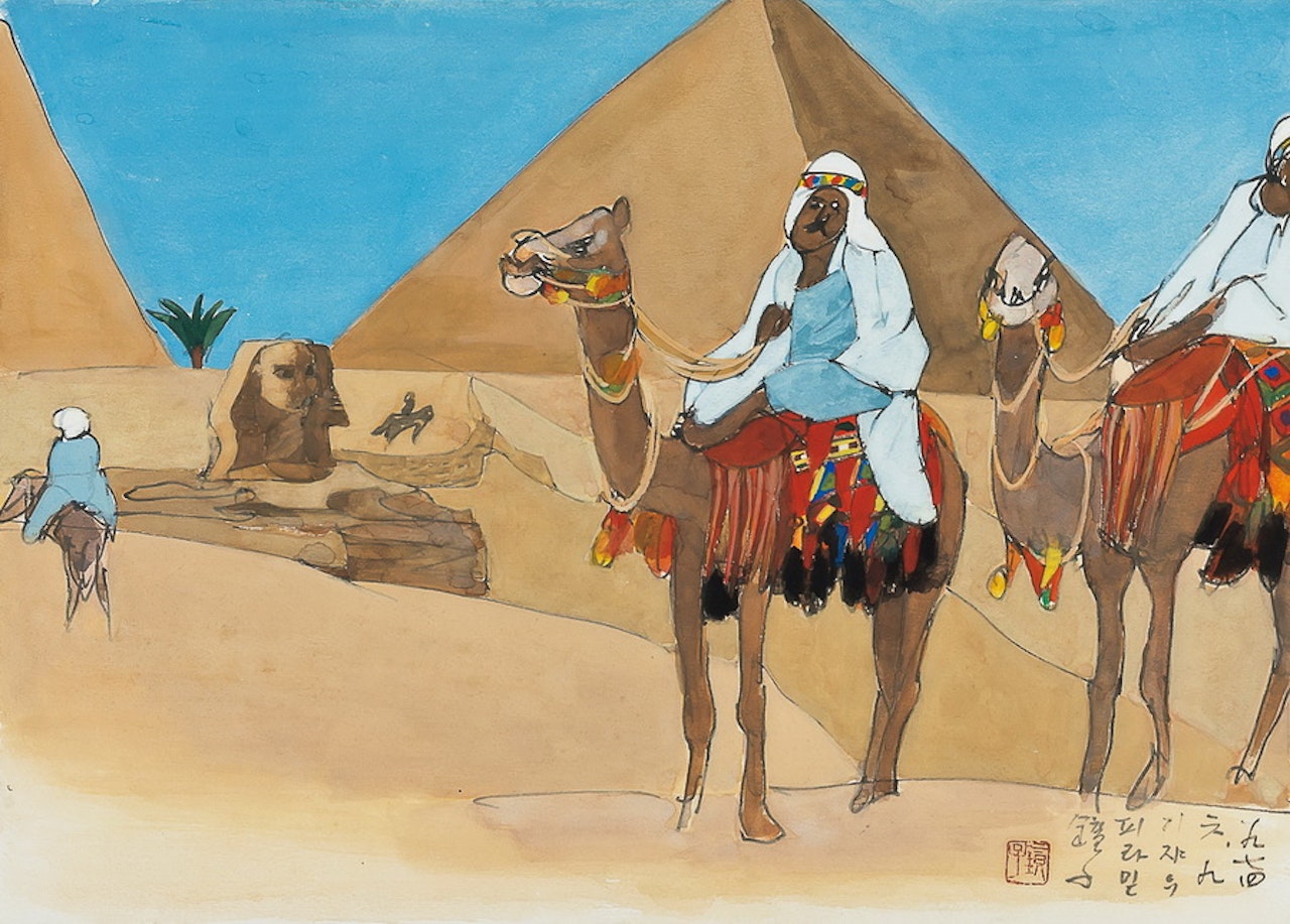 Pyramid in Giza by Chun Kyung-ja