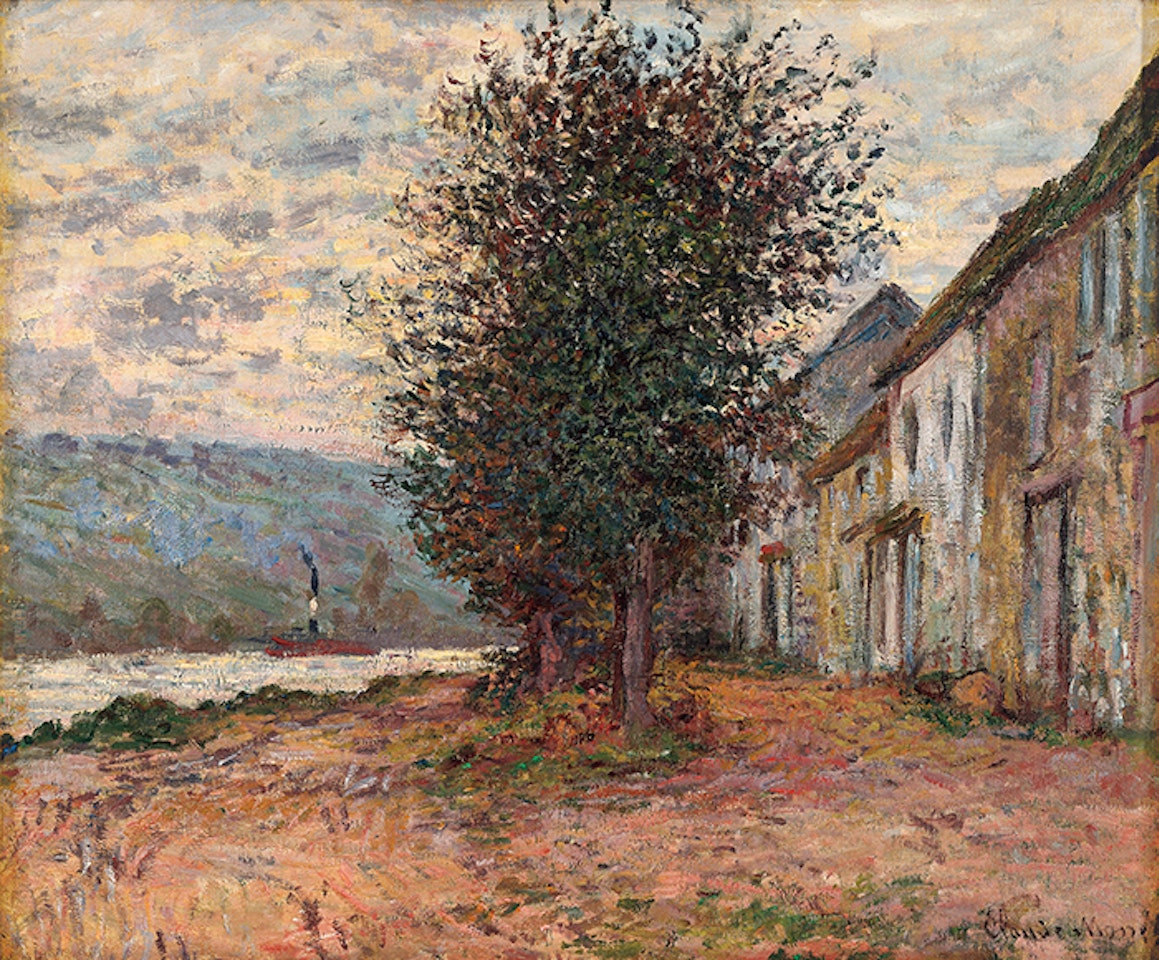 Bord de la Seine à Lavacourt by Claude Monet