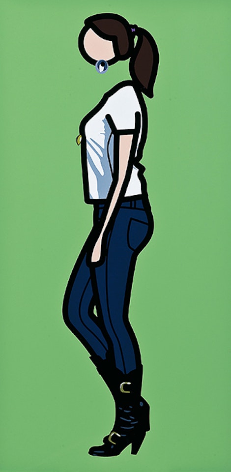 Tina Walking 5. by Julian Opie